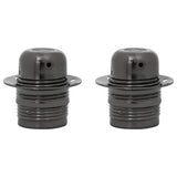 Vidaxl lamphouders 2 st glanzend zwart e27