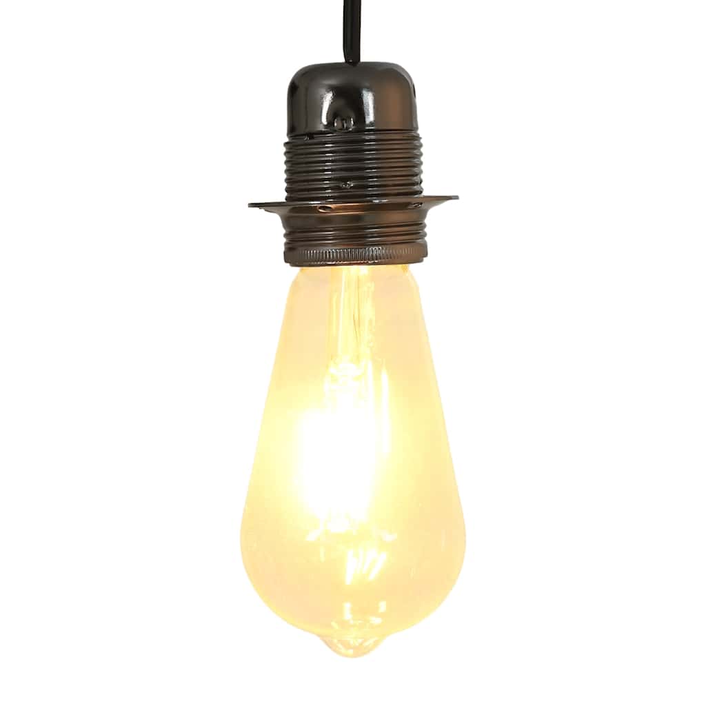 Vidaxl lamphouders 2 st glanzend zwart e27