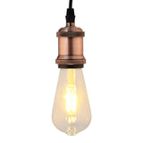 Vidaxl lamphouders 2 st rood brons e27