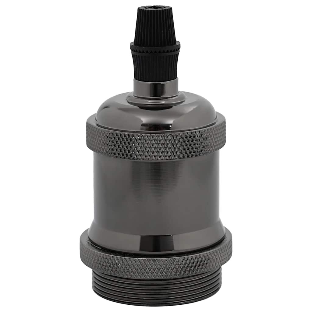 Vidaxl lamphouders 2 st glanzend zwart e27
