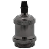 Vidaxl lamphouders 2 st glanzend zwart e27