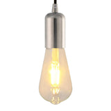 Vidaxl lamphouders 2 st nikkel satijn e27