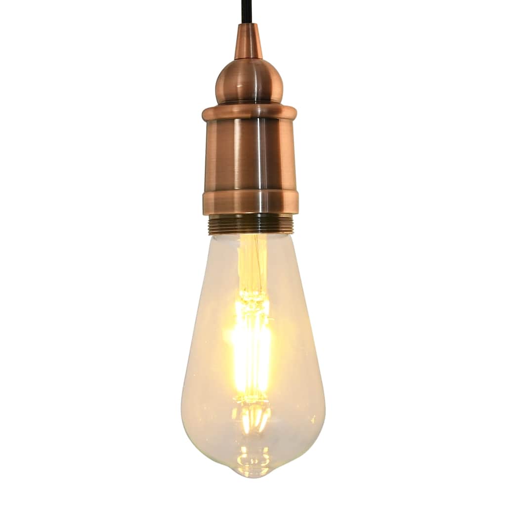 Vidaxl lamphouders 2 st rood brons e27