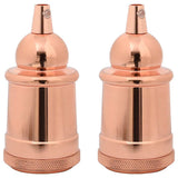 Vidaxl lamphouders 2 st roségoud e27
