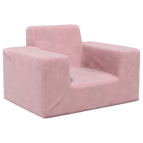 Vidaxl kinderbank zacht pluche roze