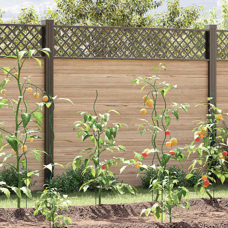 Vidaxl plantondersteuning 5 pcs groen 110 x 0.6 x 0.6 cm staal