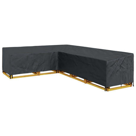 Vidaxl meubelhoes 330 x 255 x 80 cm 210d oxford stof l-vorm waterdicht
