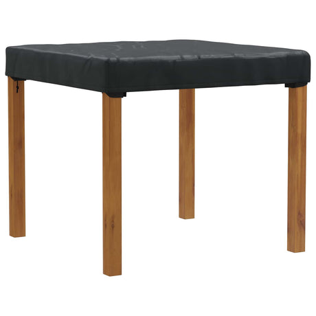 Vidaxl tafel dek 92 x 92 x 15 cm vierkant waterdicht zwart