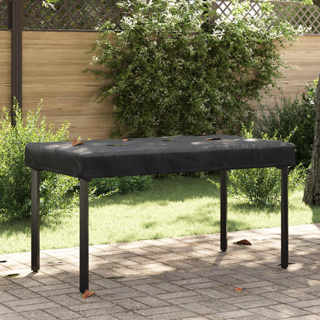 Vidaxl tafel dek 142 x 82 x 15 cm stof rechthoekig waterdicht zwart