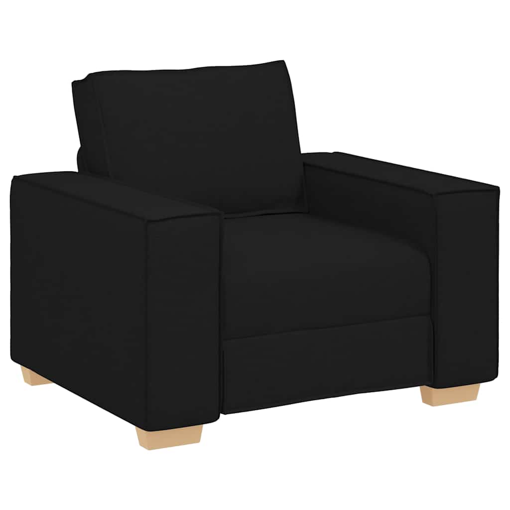 Vidaxl sofa stoel zwart 100x78x84 cm stof