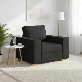 Vidaxl sofa stoel zwart 100x78x84 cm stof