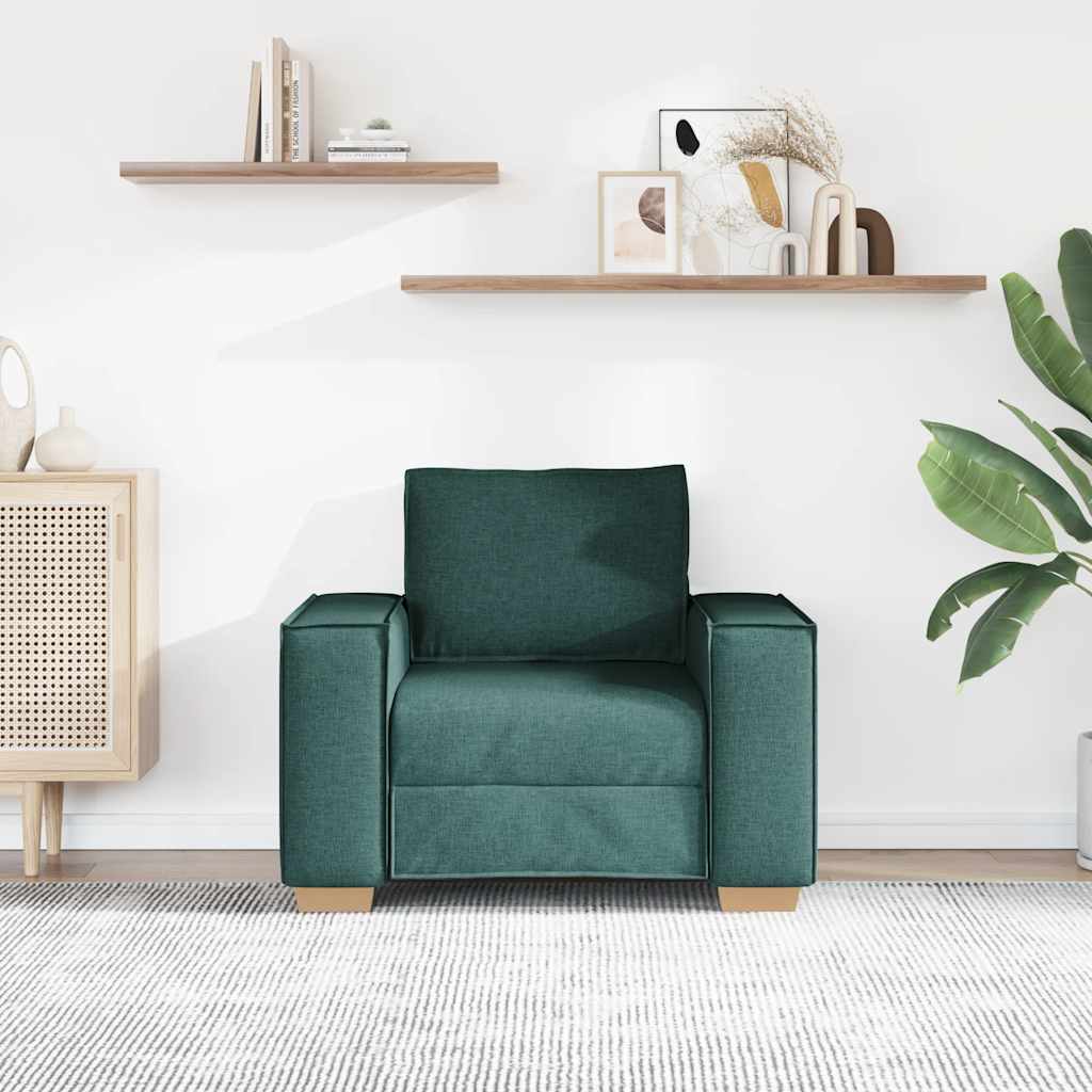 Vidaxl sofa stoel donkergroen 100x78x84 cm stof