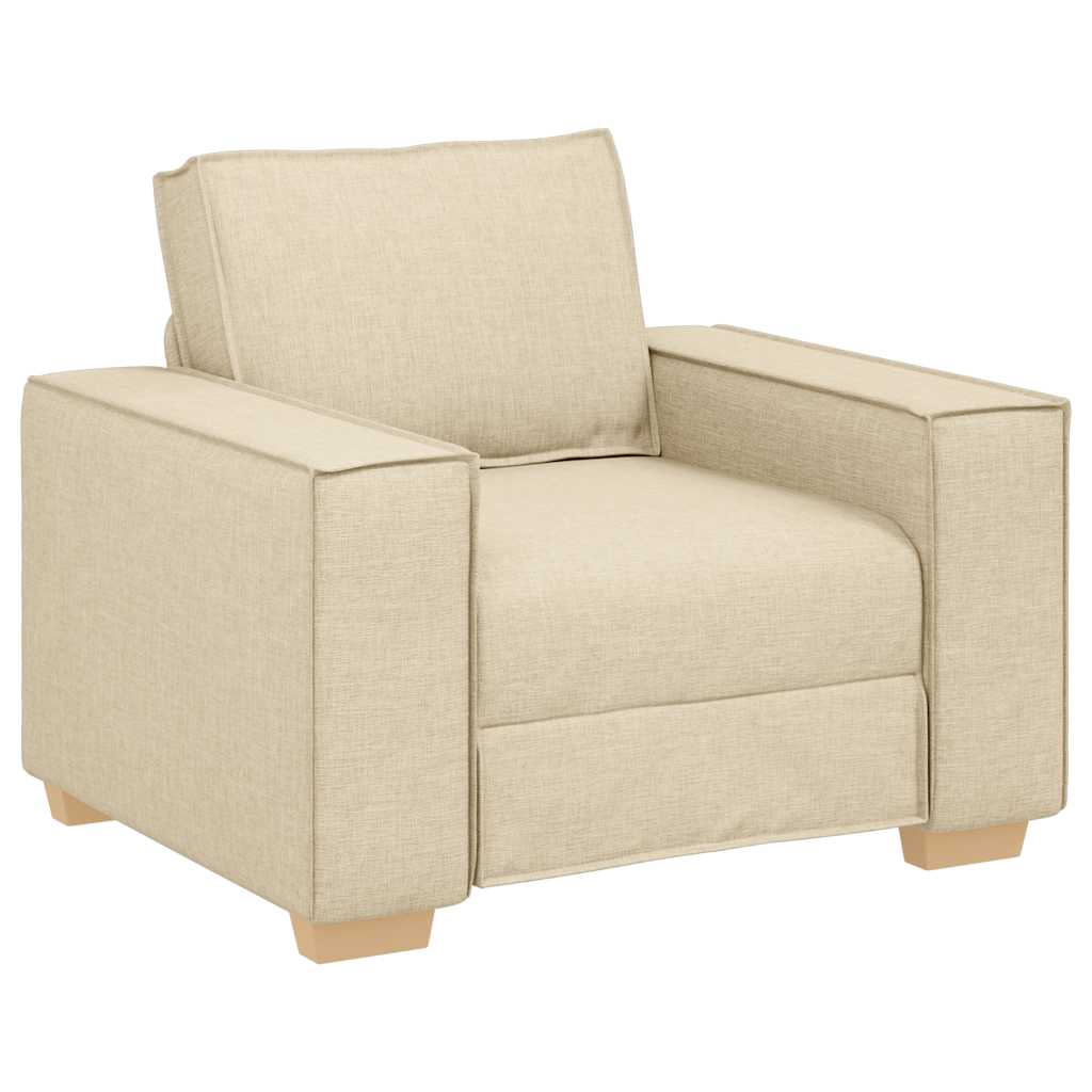 Vidaxl sofa stoel crème 100x78x84 cm stof