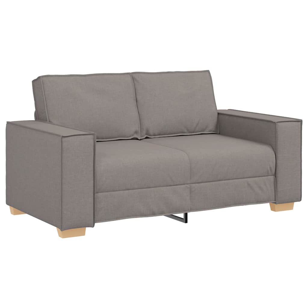 Vidaxl 2-zitsbank taupe 160x78x84 cm stof