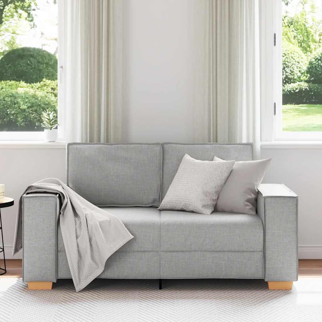 Vidaxl 2-zitsbank wolk grijs 160x78x84 cm stof