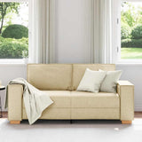 Vidaxl 2-zitsbank crème 180x78x84 cm stof