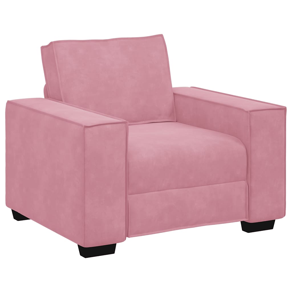 Vidaxl sofastoel roze 100x78x84 cm fluweel