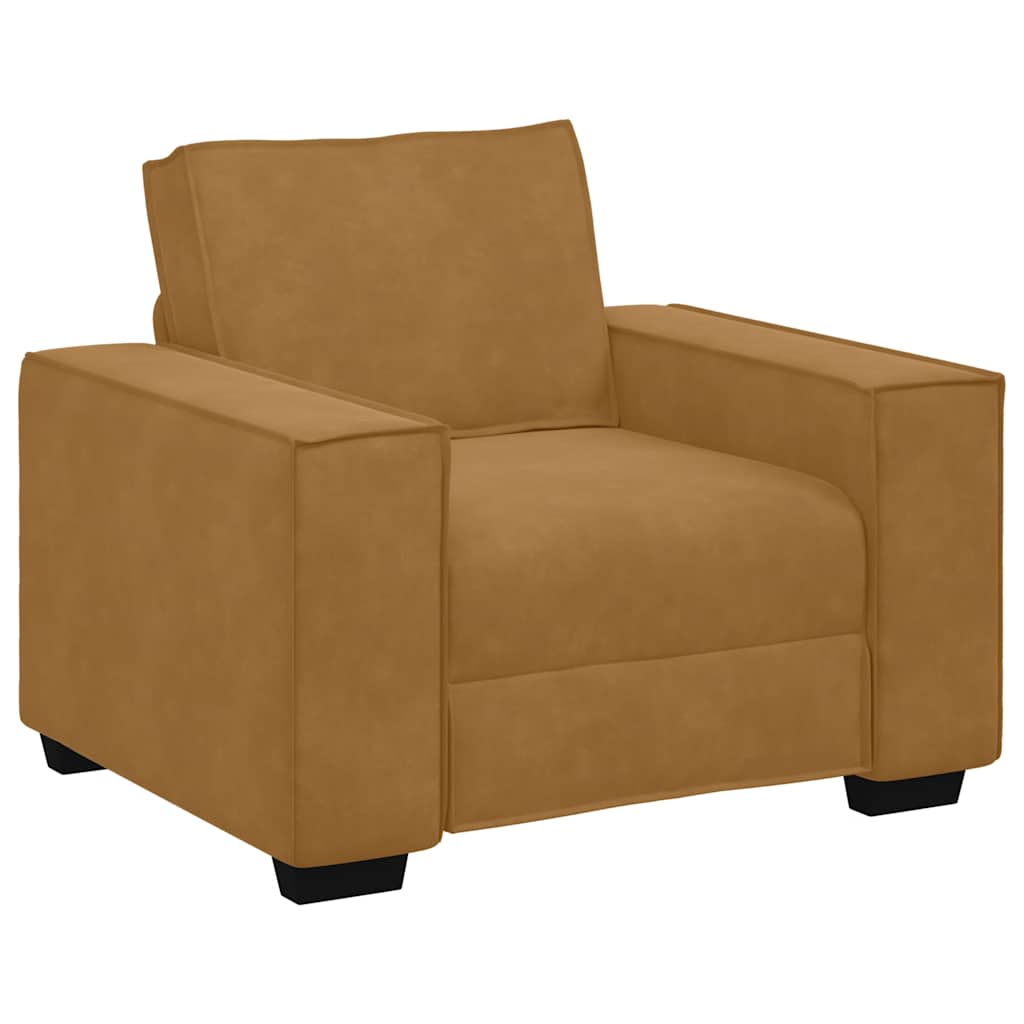 Vidaxl sofastoel bruin 100x78x84 cm fluweel