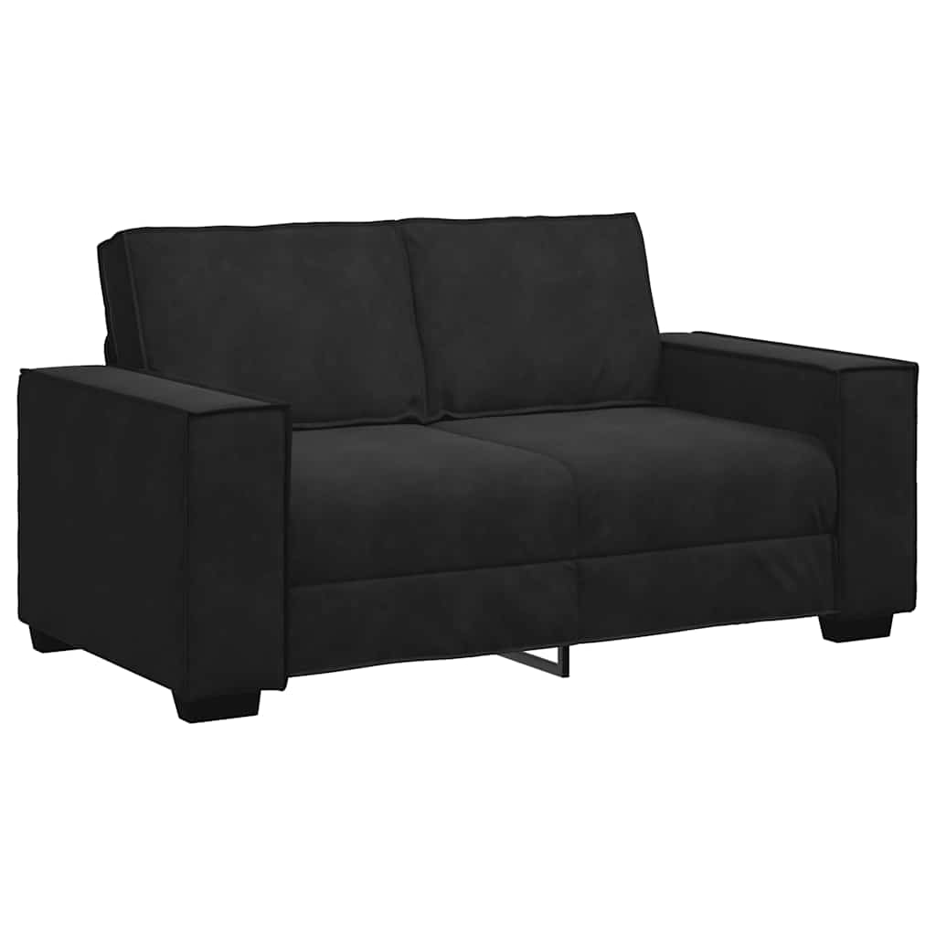Vidaxl tweezitsbank 160x78x84 cm fluweel zwart