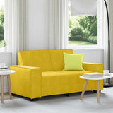 Vidaxl tweezitsbank 160x78x84 cm fluweel geel