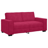 Vidaxl tweezitsbank 180x78x84 cm fluweel wijnrood