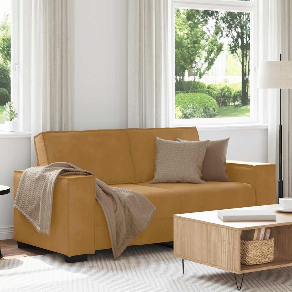 Vidaxl tweezitsbank 180x78x84 cm stof bruin