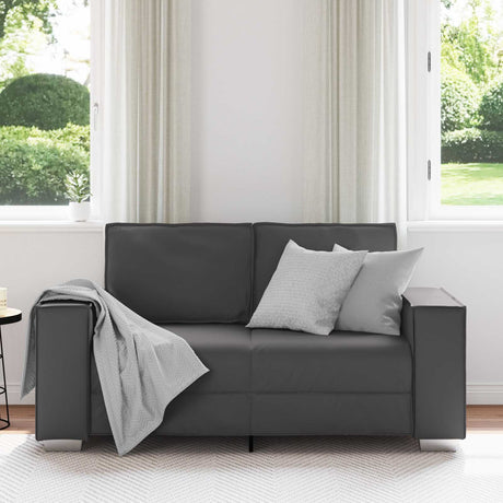 Vidaxl loveseat grijs 160 cm nep leer