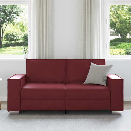 Vidaxl loveseat wijnrood 180 cm nep leer