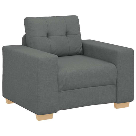 Vidaxl fauteuil 100x78x80 cm stof donkergrijs