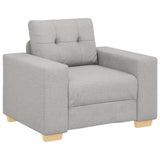 Vidaxl fauteuil wolgrijs 100x78x80 cm stof