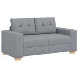 Vidaxl loveseat bank 160x77x82 cm stof lichtgrijs