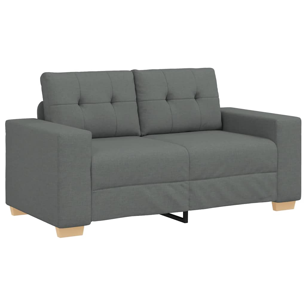 Vidaxl loveseat bank 160x77x82 cm stof donkergrijs