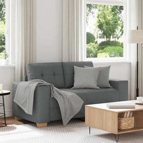 Vidaxl loveseat bank 160x77x82 cm stof donkergrijs