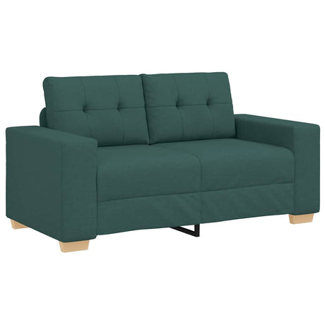 Vidaxl loveseat sofa donkergroen 160x77x82 cm stof