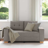 Vidaxl loveseat bank taupe 160x77x82 cm stof