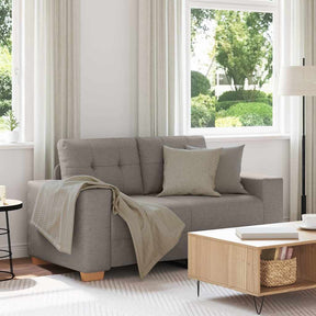 Vidaxl loveseat bank taupe 160x77x82 cm stof