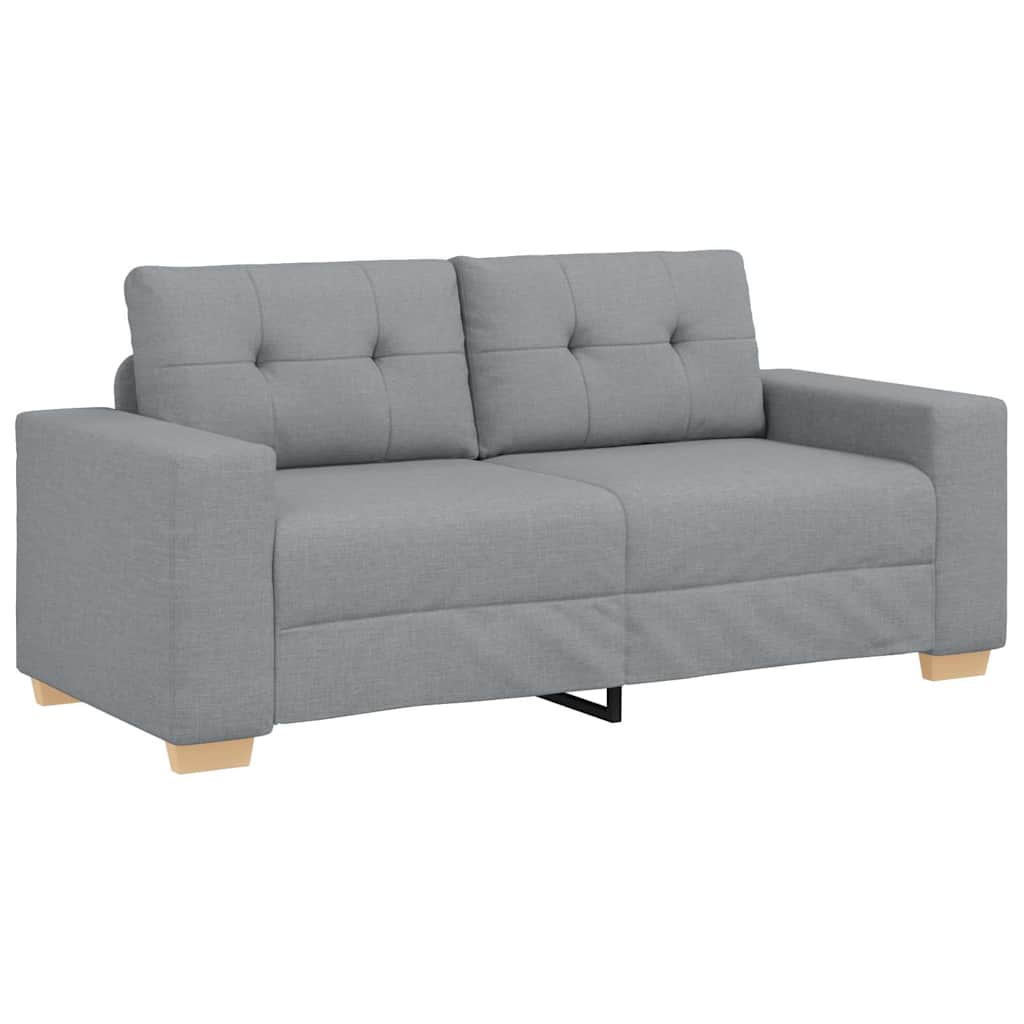Vidaxl loveseat bank 180x77x82 cm stof lichtgrijs
