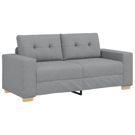 Vidaxl loveseat bank 180x77x82 cm stof lichtgrijs