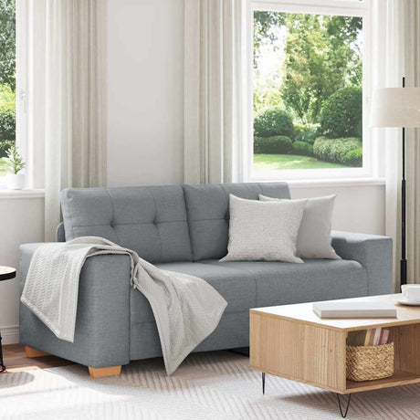 Vidaxl loveseat bank 180x77x82 cm stof lichtgrijs