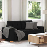 Vidaxl loveseat bank 180x77x82 cm stof zwart