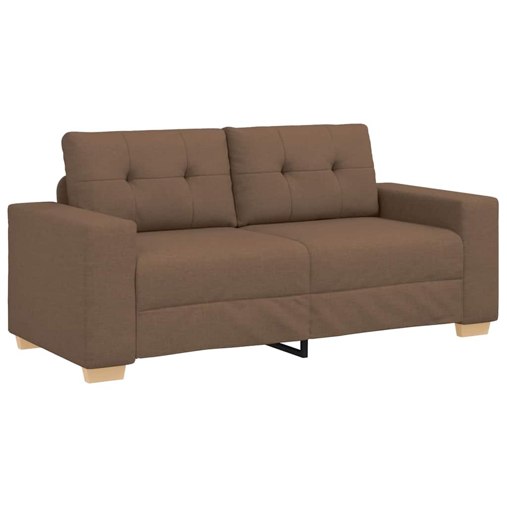 Vidaxl loveseat bank bruin 180x77x82 cm stof