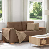 Vidaxl loveseat bank bruin 180x77x82 cm stof