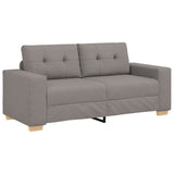 Vidaxl loveseat bank taupe 180x77x82 cm stof