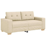 Vidaxl loveseat bank crème 180x77x82 cm stof
