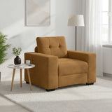 Vidaxl sofastoel bruin 100x78x80 cm fluweel