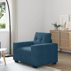 Vidaxl sofastoel blauw 100x78x80 cm fluweel