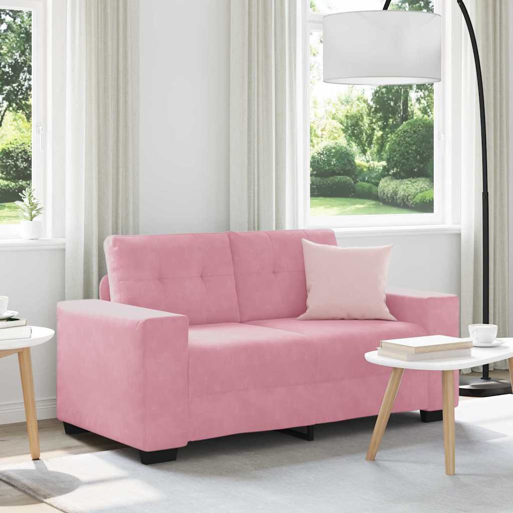 Vidaxl loveseat roze 160 cm fluweel