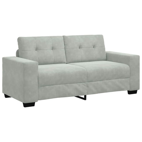 Vidaxl loveseat bank 180x77x82 cm fluweel lichtgrijs