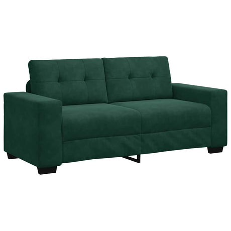 Vidaxl loveseat sofa donkergroen 180x77x82 cm fluweel