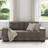 Vidaxl loveseat donkergrijs 180 cm kunst suède leer